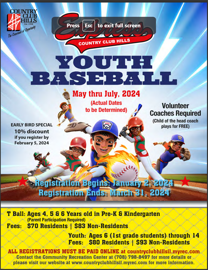 Community Flyers Country Club Hills School District 160